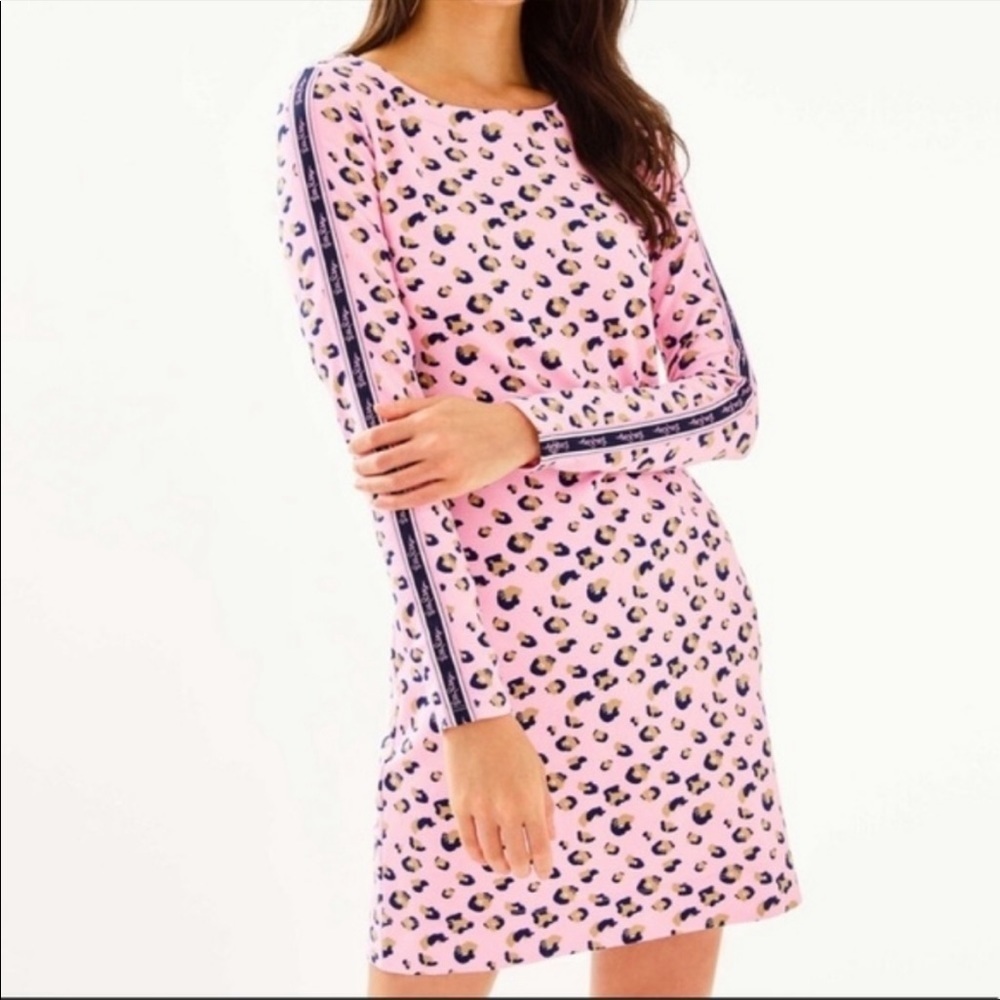 EUC Lilly Pulitzer Beline Dress in seeing Spots size medium and large